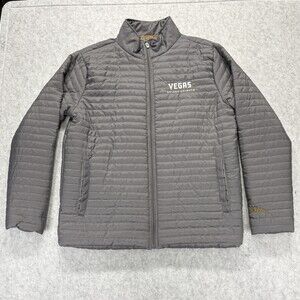 NWT Vegas Golden Knights Station Casinos Packable Puffer Jacket - Men’s L - Gray
